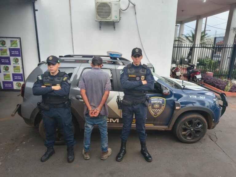Foragido é preso pela GCM durante patrulhamento no bairro Céu Azul, em Rio Verde