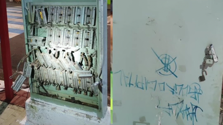 Homem é preso pela PM após furto de equipamento de telefonia em praça de Rio Verde