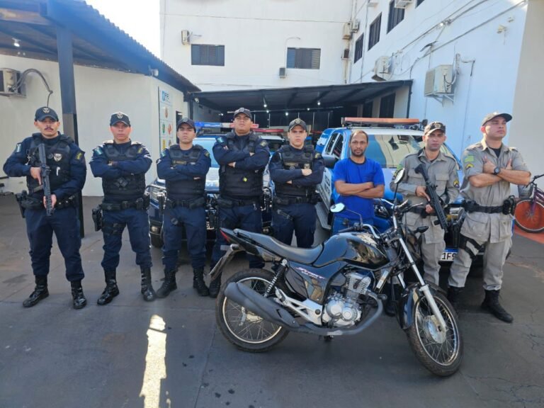 Motocicleta furtada é recuperada em menos de 24 horas e suspeito é levado à delegacia em Rio Verde
